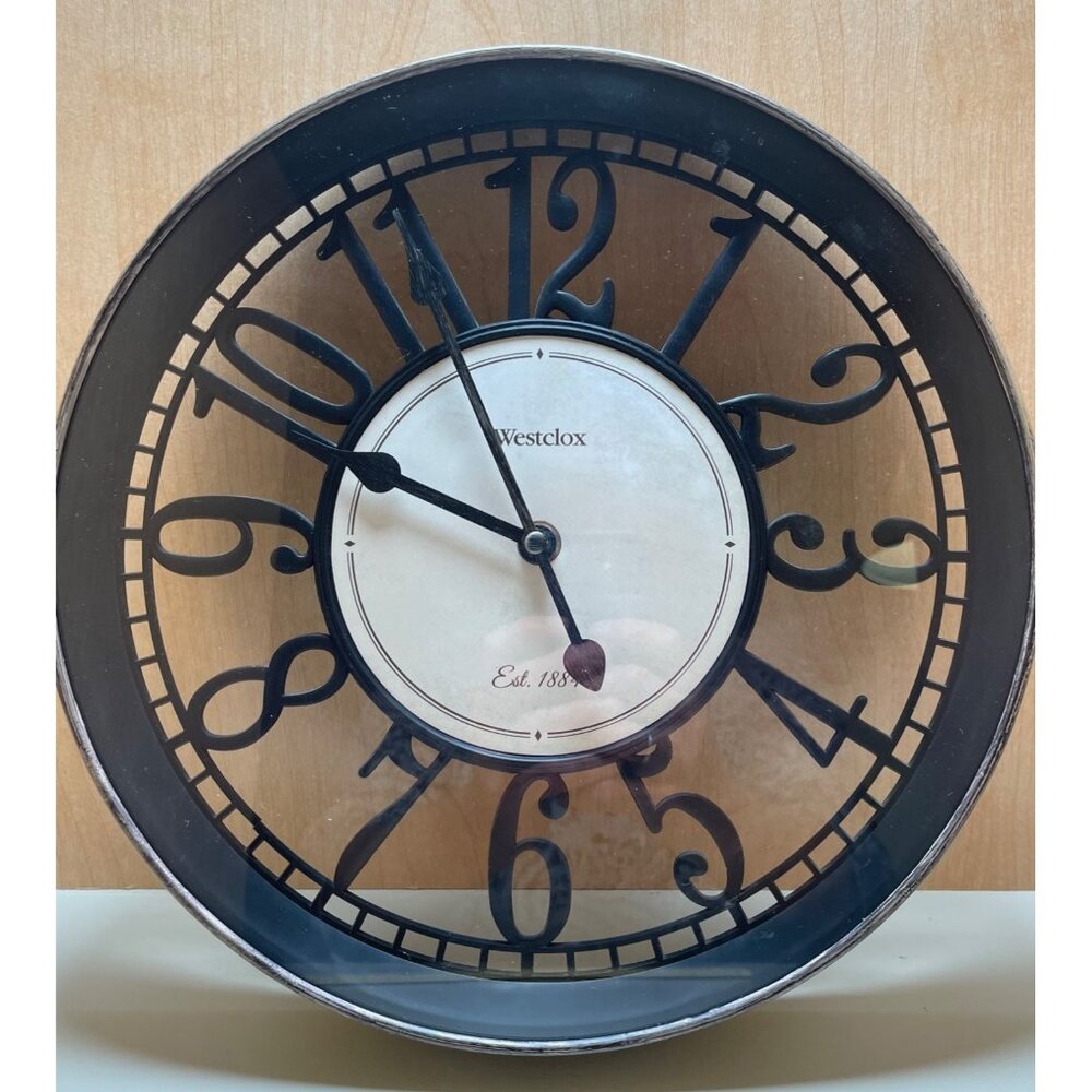 Westclox Industrial Style Wall Clock 12"